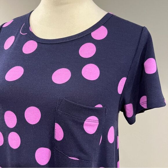 LuLaRoe Polka Dot short sleeve casual Dress size extra small - Picture 2 of 9